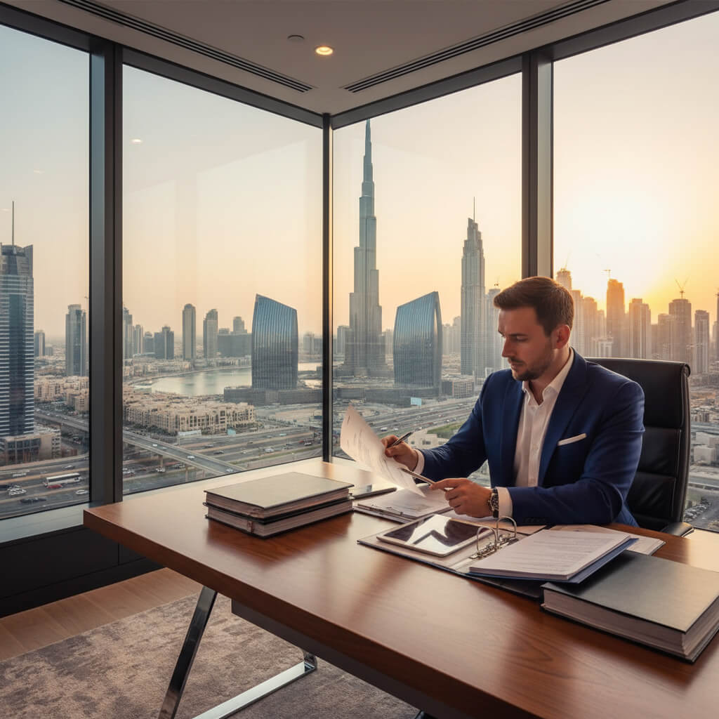Business setup Dubai consultant helping entrepreneur with company formation