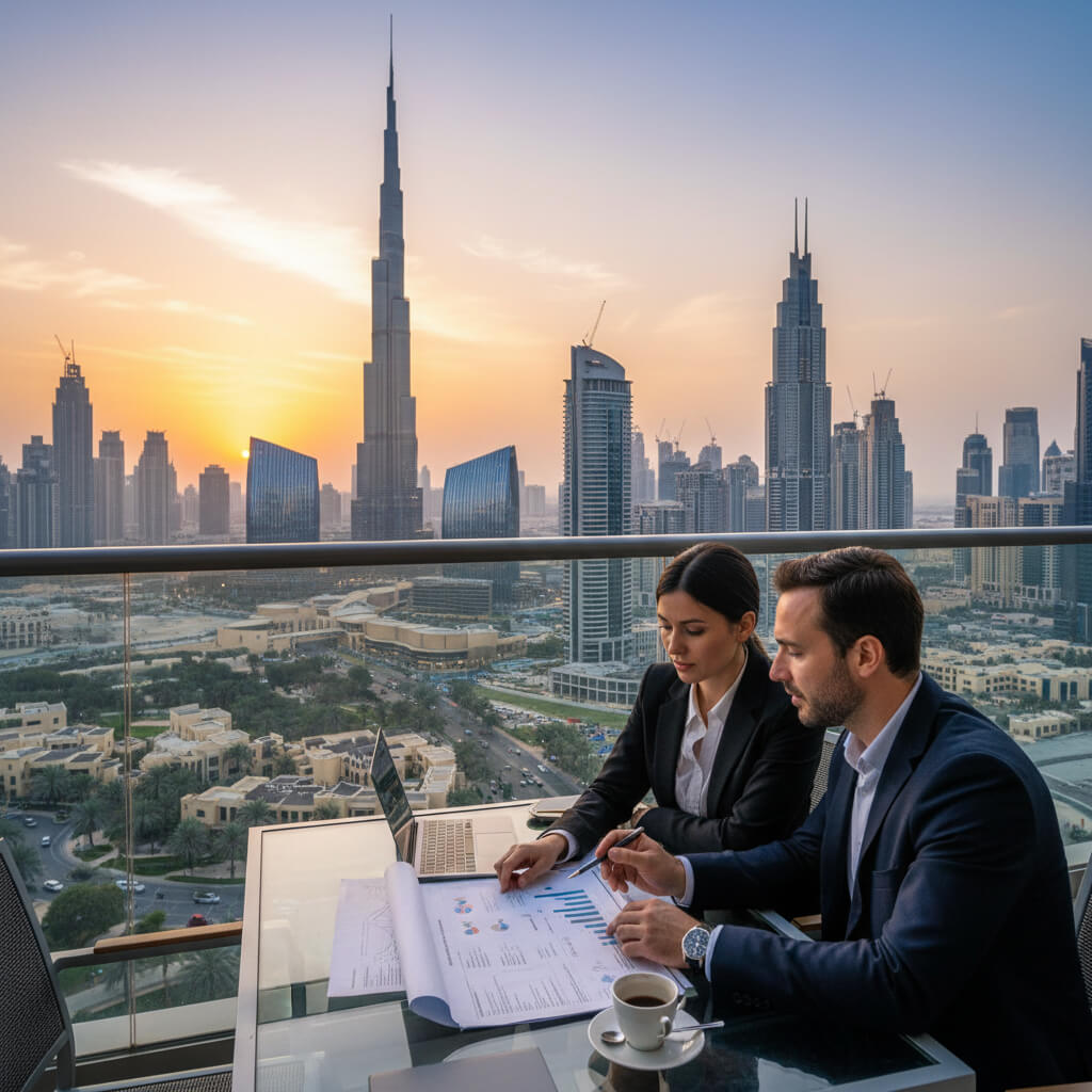 Business setup consultants in Dubai advising entrepreneur on new company formation