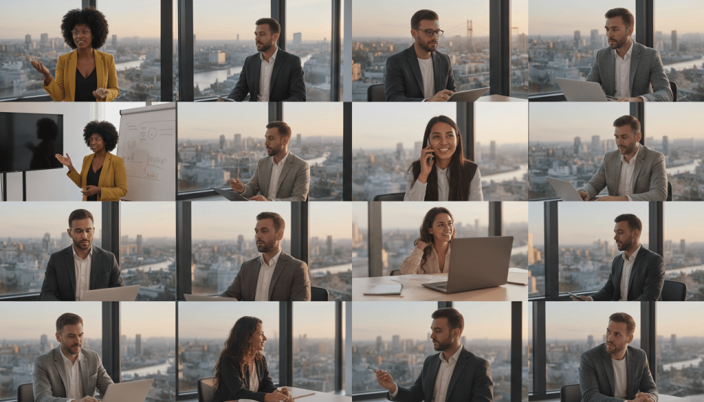 Entrepreneurs planning the best business in Dubai at a start-up hub