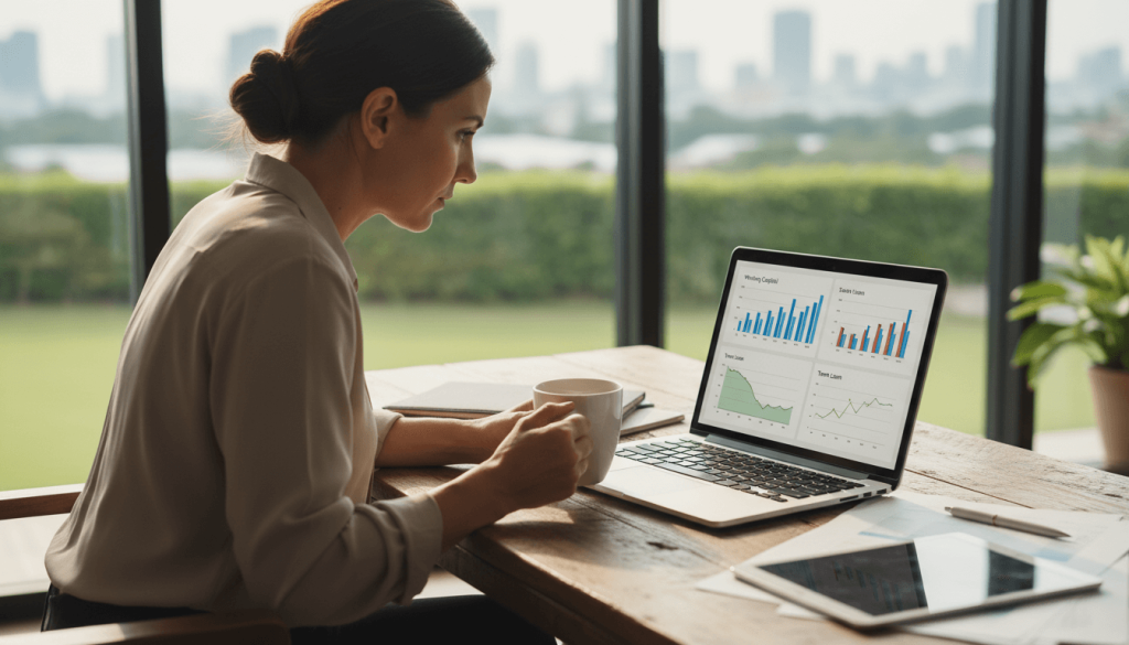 Small business owner comparing working capital and small business loan in UAE