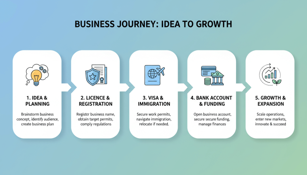 Step-by-step process to start a business in UAE in 2025