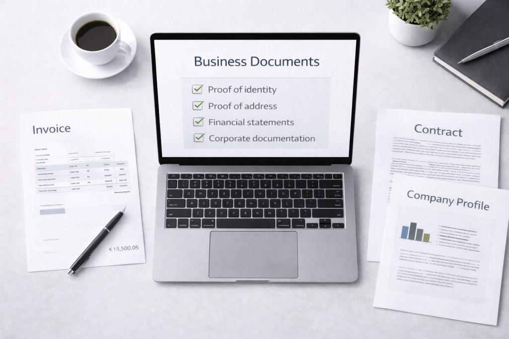 Bank-ready documents for a Dubai free zone company