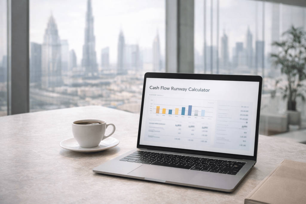 Cash flow runway planning for a Dubai SME