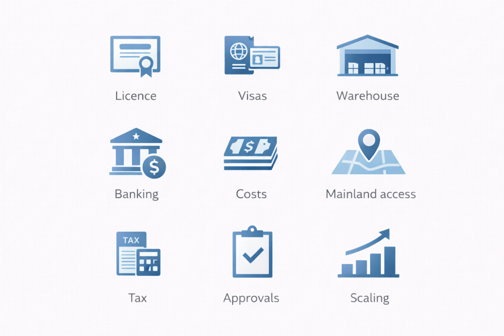 Checklist of key factors for choosing a Dubai free zone