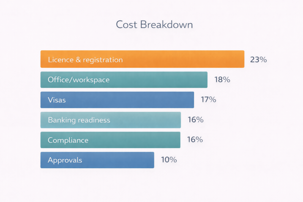 Cost components to start a company in Dubai