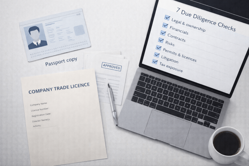Documents to verify before buying a trade licence for sale in UAE