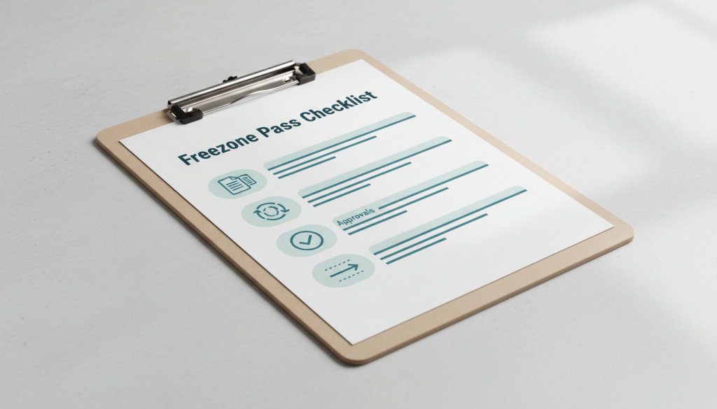 Freezone pass checklist to avoid delays and rejected applications
