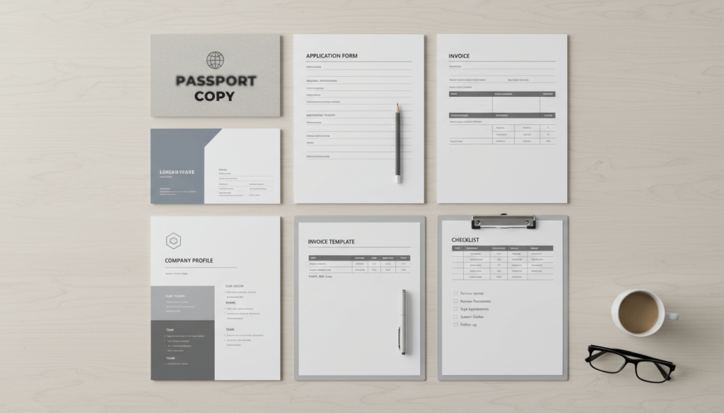 International FZCO document checklist for approval and banking
