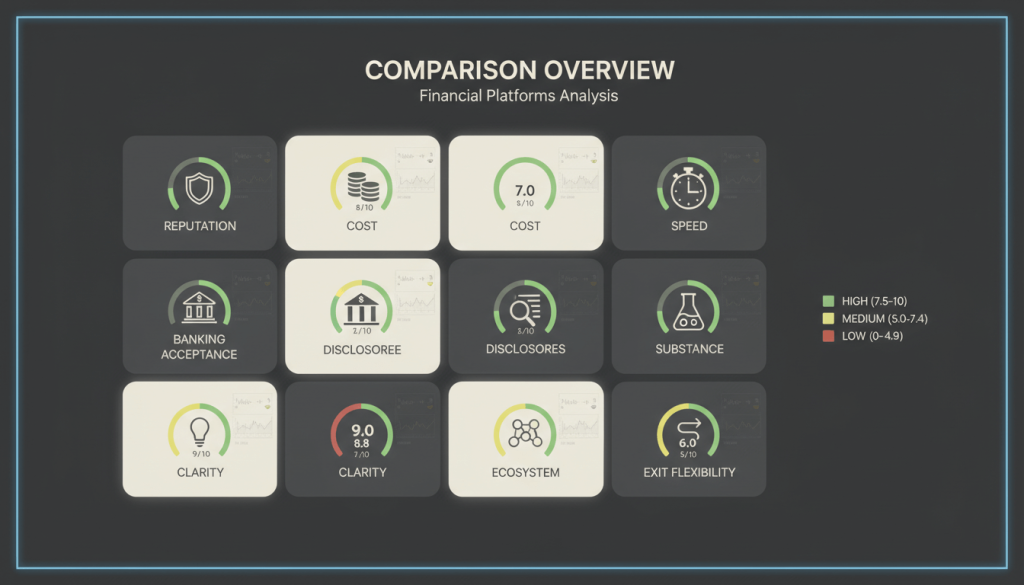 Jurisdiction scorecard to create offshore company the right way