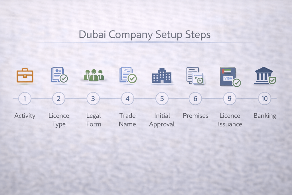 Step-by-step timeline to start a business in Dubai