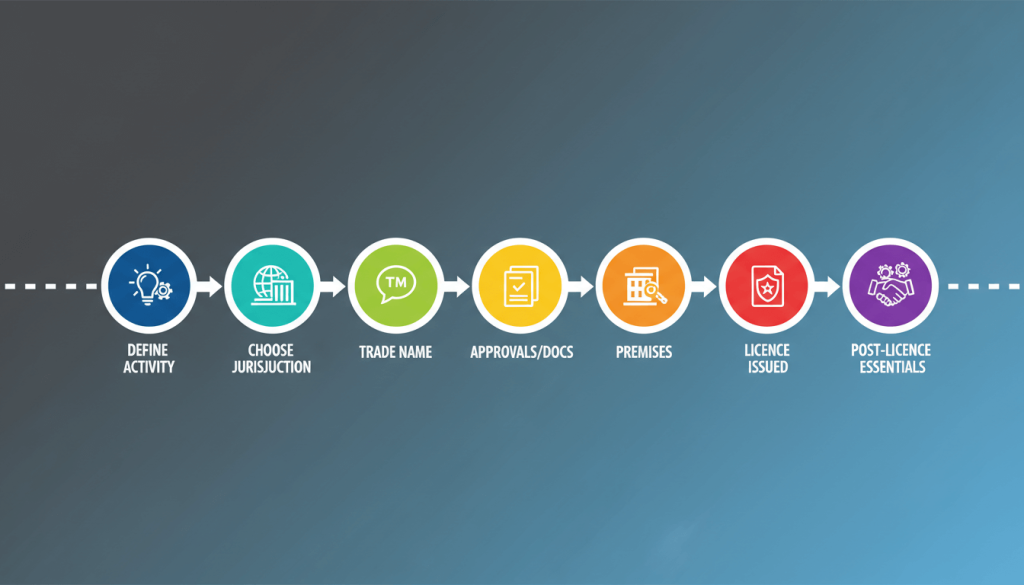 Timeline steps to launch a small business startup in Dubai