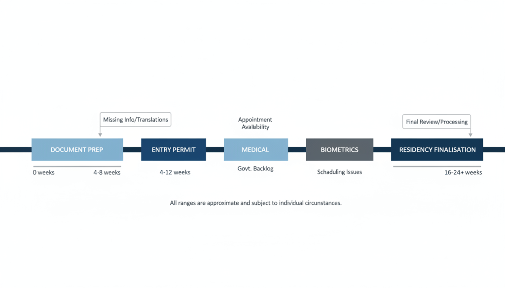 Typical timeline for freezone immigration Dubai including medical and Emirates ID steps